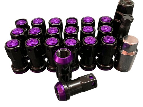 Black purple lug nuts - 20, for