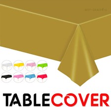 Rectangle Disposable Plastic Table covers Wipe Clean Party Table cloth Cover UK