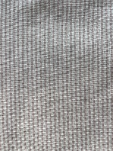 Pale pink striped linen offcut - striped,