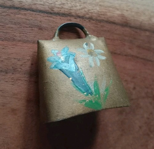 Vintage miniature brass swiss - miniature,