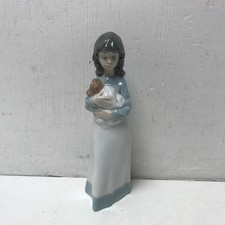 NAO By Lladro Girl with Puppy