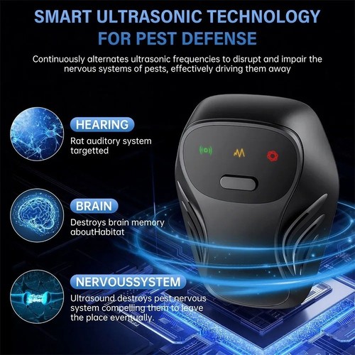 Speed sonic broom mouse mice - 3-speed,