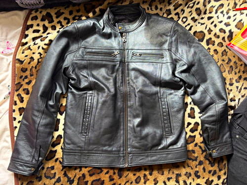 Vintage genuine leather jacket - vintage,