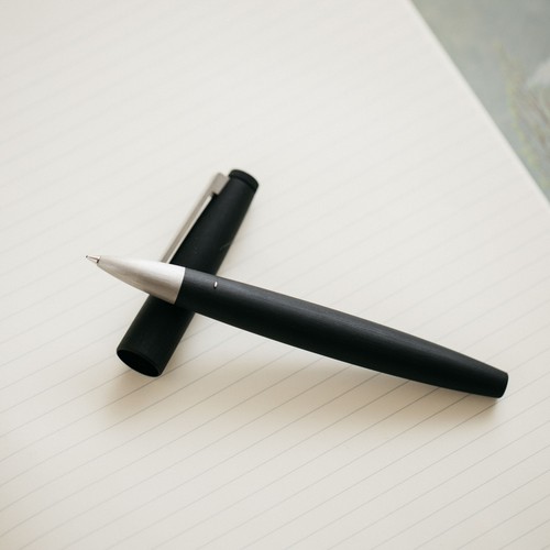 Lamy 2000 black rollerball pen - black,