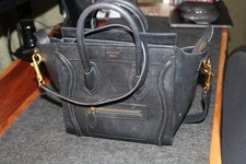 black Celine Nano bag used