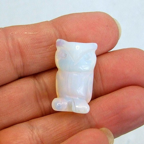 Gemstone owl hand carved - gemstone,