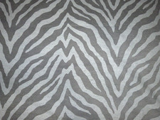 GORGEOUS HEAVY CHENILLE FABRIC REMNANT DESIGN ZEBRA