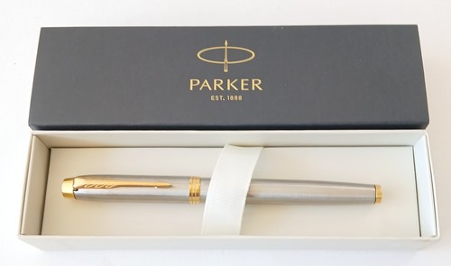 Parker brushed steel gold - parker,