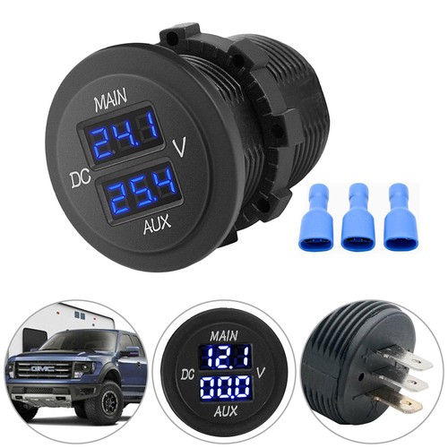Dual voltmeter voltage gauge - voltmeter,
