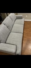 Gray Plaid Fabric Contemporary