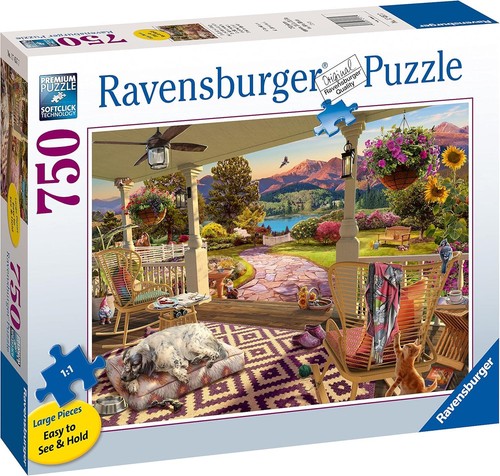Cozy front porch view puzzle - front,