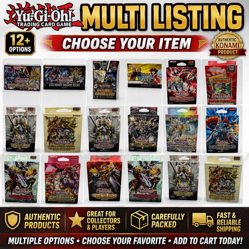 Sealed multi listing - yu-gi-oh,