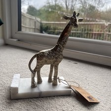 Antique Gold Brass Giraffe