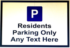 Personalised RESIDENTS PARKING