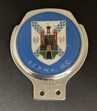 OBSOLETE EDINBURGH CITY POLICE WELFARE ASSOCIATION MOTOR CLUB CAR BADGE EMBLEM