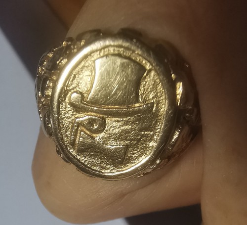 14kt rare gold - ring, mid