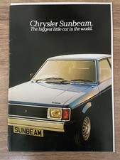 CHRYSLER SUNBEAM orig 1979 UK