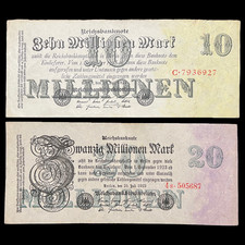1923 Germany 10 & 20 Million