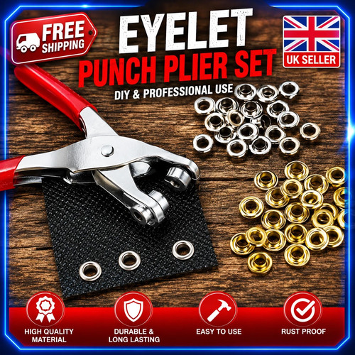 Steel eyelet pliers hole - eyelet, punch