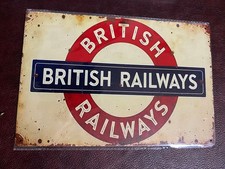 British Railways Enamel Metal