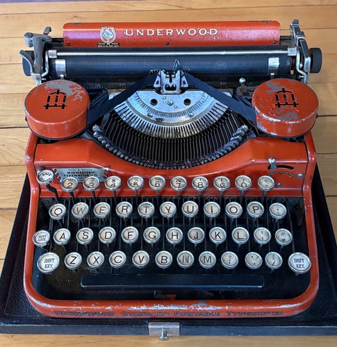 1930s red vintage underwood - 1930s,