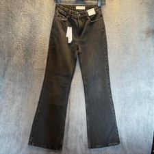 Topman Jeans Mens W26 L32 Black flared Denim