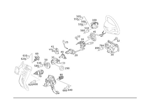 Mercedes benz genuine steering - mercedes-benz,