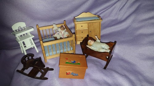 Dolls house miniature - miniature, baby