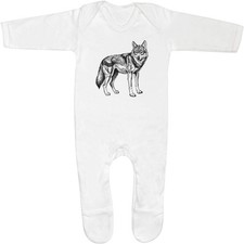 'Wolf Standing' Baby Romper