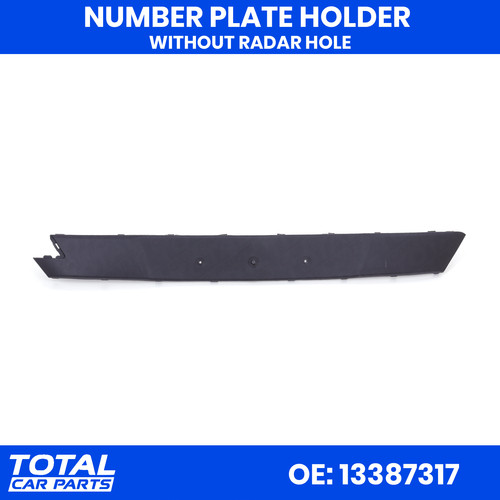 Number plate holder - plate, front