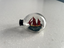 Vintage Miniature Ship in a