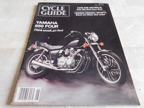 1980 cycle guide yamaha xj650 - cycle,