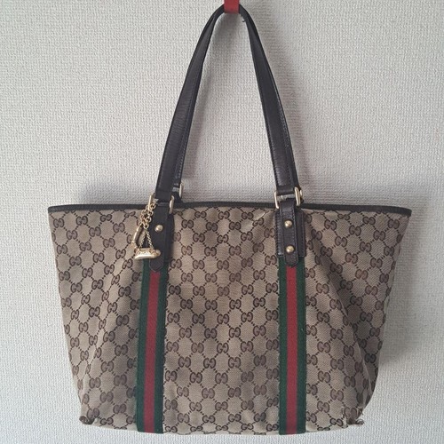 Gucci canvas tote bag - gg,