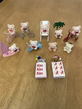 Vintage Avon Flocked Bear Bundle, 11 Bears Very Collectible