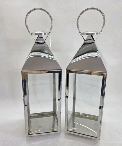 Pair large outdoor lanterns - large,
