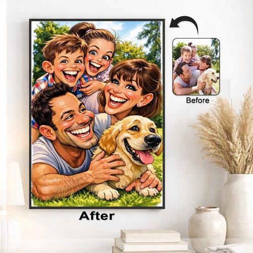 Custom family cartoon - custom,