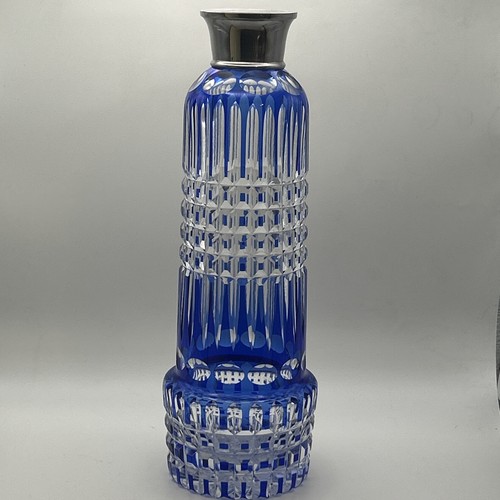 Bohemian cut clear - to, cobalt