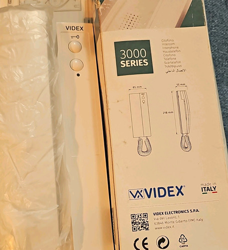 Videx 3000 series audio - videx,