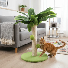 Green Leaves Cat Tree Sisal