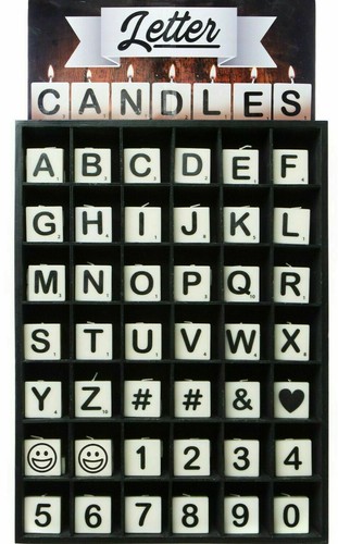 Letter candles make your own - make,