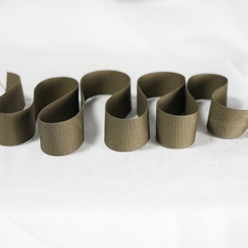 Olive petersham ribbon - ribbon, tape