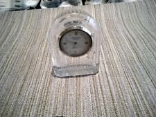 EDINBURGH CRYSTAL CELTIC KNOT PATTERN MINI DESK CLOCK 70 X 50 X 25 Mm