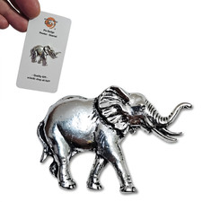 Elephant Pin Badge Pewter