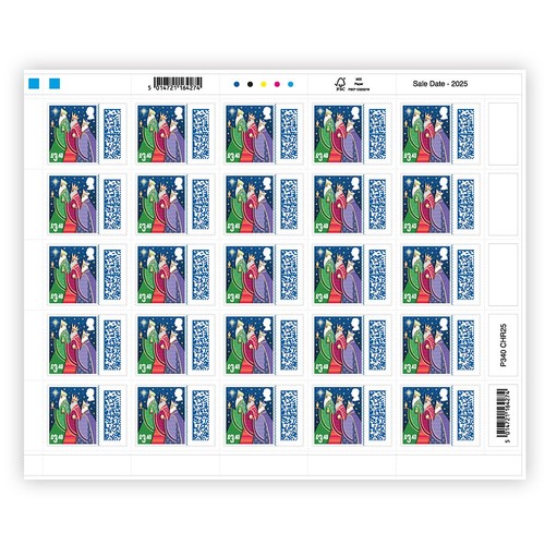 Christmas stamps 2025 40 x - christmas,