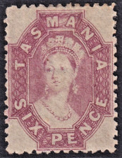 TASMANIA - 6d Reddish-Purple