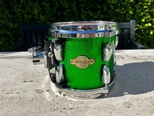 ✮ULTRA RARE✮ PEARL MASTERS MCX 100% Maple 8" X 7" Tom✮LACQUER EMERALD SPARKLE !✮