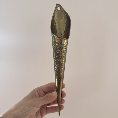 Vintage brass cone - brass, match