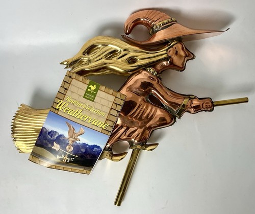 Witch cottage weathervane o - witch,
