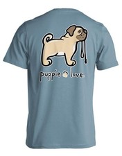 New PUPPIE LOVE PUG T SHIRT