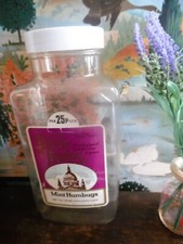 Retro Rare Plastic Sweet Jar Bonds Of London Mint Humbugs 12 Inches Tall